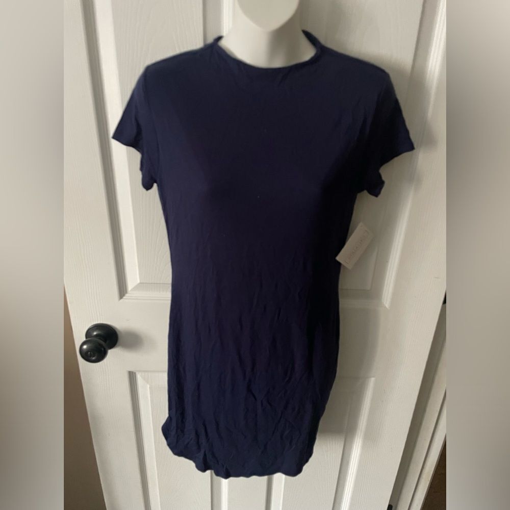 🆕 Women’s Stella Luce Navy Short Sleeve Tee Shirt Dress Size XL